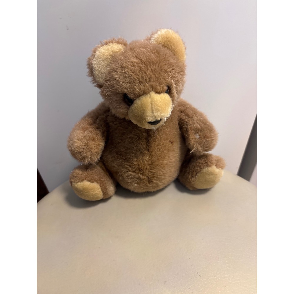 Vintage Trudy Brown Teddy Bear Plush Stuffed Animal 1983 Classic Toy